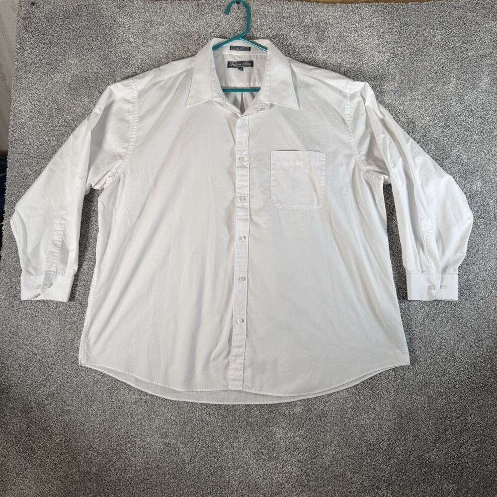 Falcon Bay Button Up Shirt Size 19 35/36 Big Classic Business Casual Minimalist